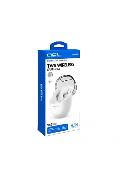 Acl 5.3 Versiyon Type-C Şarj Girişli TWS Wireless Kulakiçi Kulaklık ACB-55