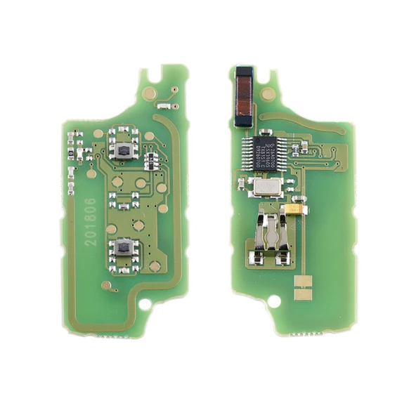 Peugeot 2 Butonlu Akıllı Uzaktan Kumandalı Araba Anahtarı PCF7961 Entegre Çipli Pil Dahil FSK Sinyalli 433MHz - 6