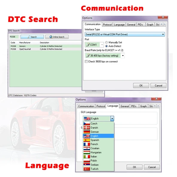 OBD ELM327 V1.5 USB Araba Arıza Teşhis Cihazı CH340T Chipli - 8