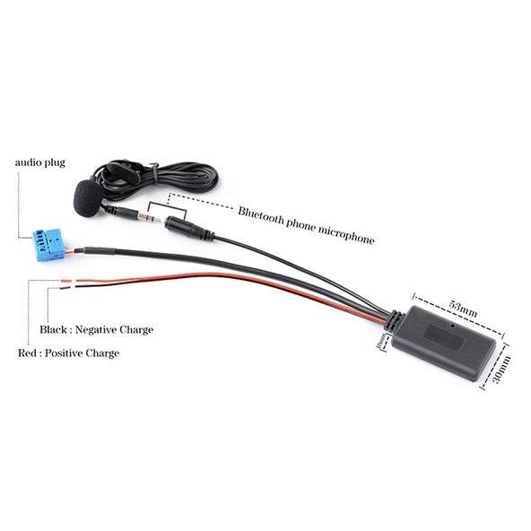 Honda Goldwing GL1800 Uyumlu 3 Pin AUX Girişi Bluetooth Müzik ve Mikrofonlu Telefon Sistemi - 4