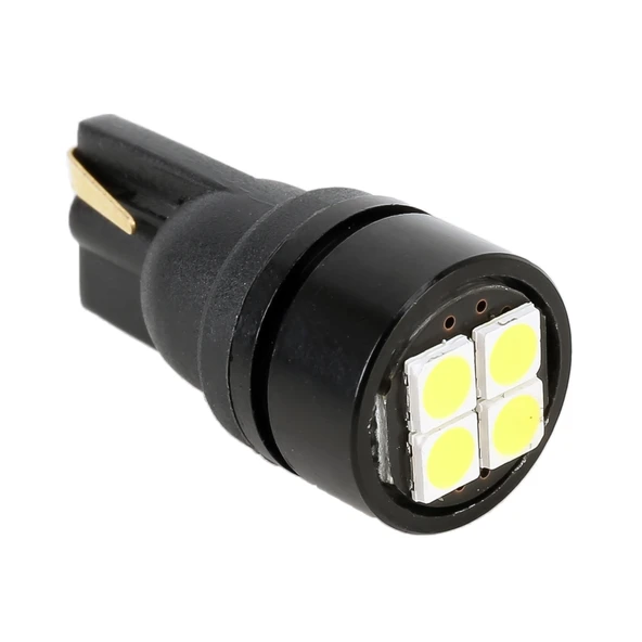 2 Adet T10 DC12V 1.8W 6000K 140LM 4 LED SMD-3030 Araç Plaka Lambası - 4