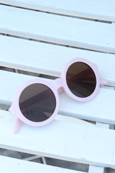 Pembe Renk Yuvarlak İskandinav Çocuk Gözlüğü - TJ-CG1506