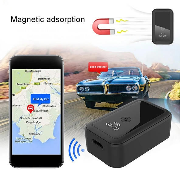 GF22 Araç GPS Takip Cihazı Manyetik Konumlandırma Ses Kontrollü Kayıt Özellikli Hırsızlık Önleyici - 9