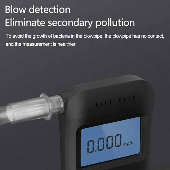 Xiaomi Youpin HD-JJCSY01 Dijital Alkol Test Cihazı Siyah - 6