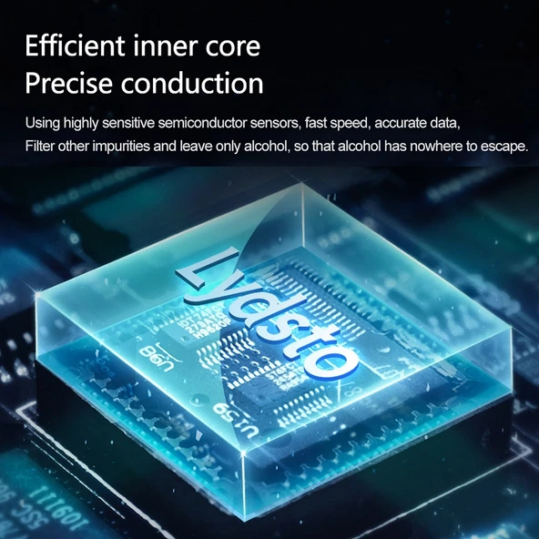Xiaomi Youpin HD-JJCSY01 Dijital Alkol Test Cihazı Siyah - 4