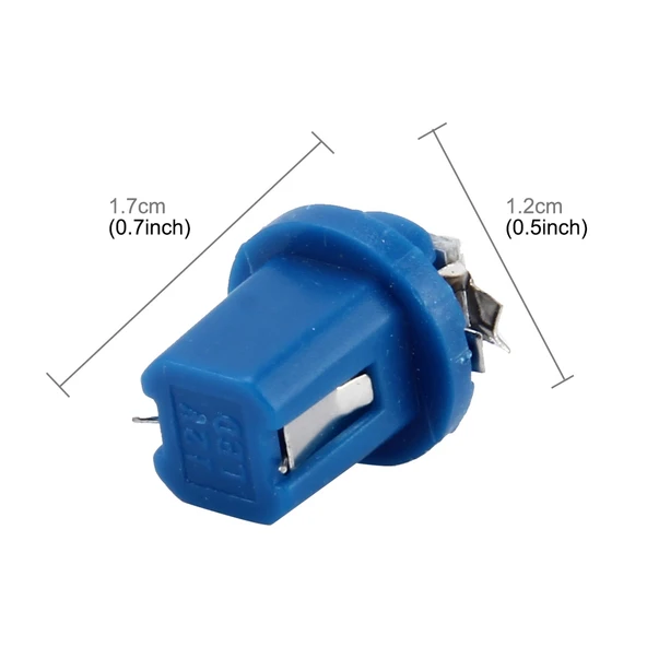10 Adet 0.5W B8.5 Wedge Gösterge Paneli LED Işık Mavi - 3