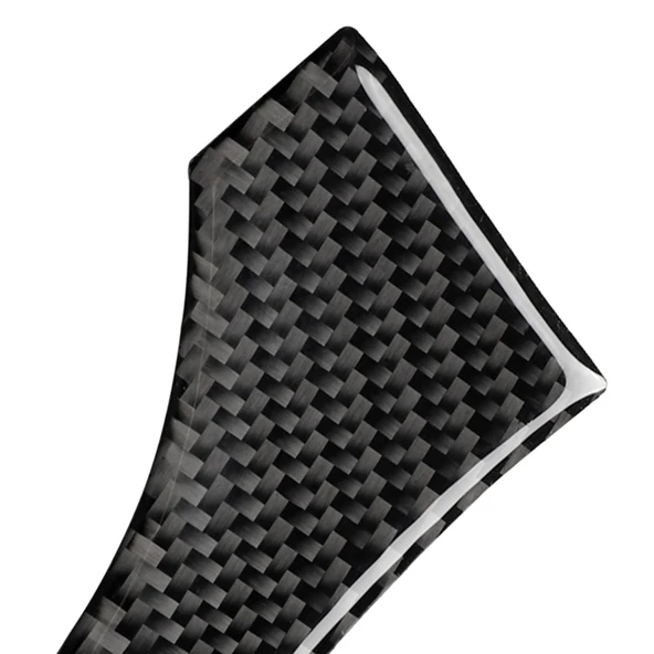 BMW G30 G11 Karbon Fiber Sağ Ayna Koruma Şeridi Lenssiz 2 Parça - 3