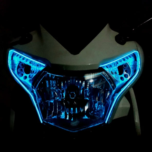 3 Metre Soğuk Işık Esnek LED Şerit Lamba Araba Dekorasyonu Sarı Işık - 8