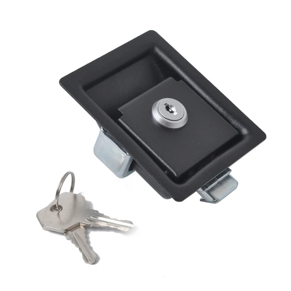 Siyah Paddle Giriş Kapı Mandalı Anahtarlı A1215 01 Model Römork Tekne Kamyon İçin