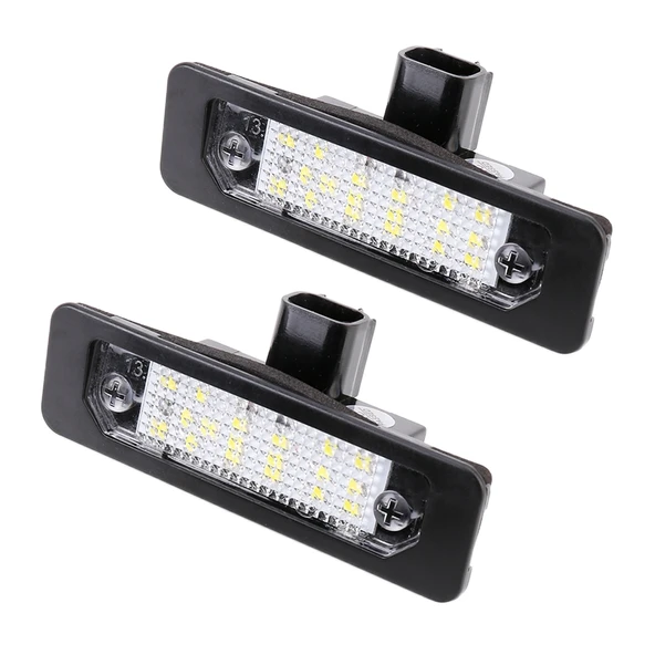 Ford Mustang 2010 2014 Uyumlu 2 Adet 12V 3W 150LM 6000K 18 LED SMD 3528 Plaka Lambası - 2