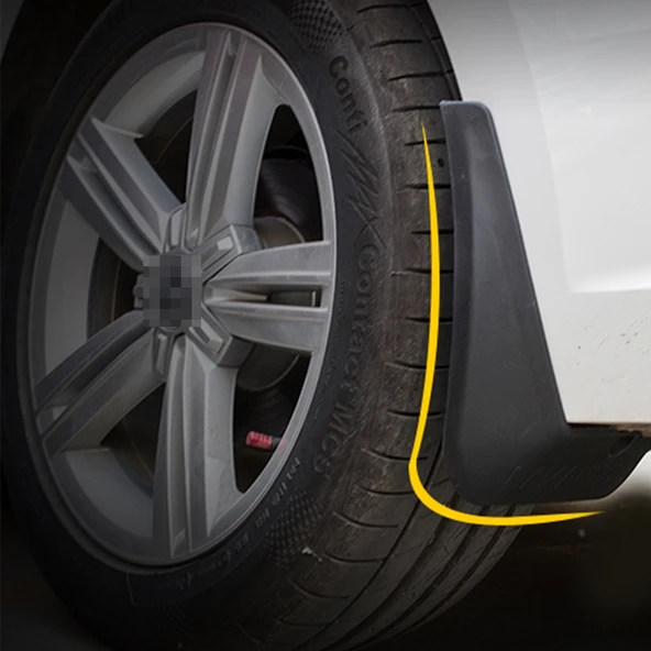 Honda 8. Seri Civic İçin 4 Parça Yarı Sert PVC Çamur Paçalık Seti - 9