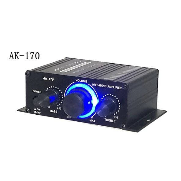 AK170 Mini HIFI Araç Amplifikatörü 12V - 2