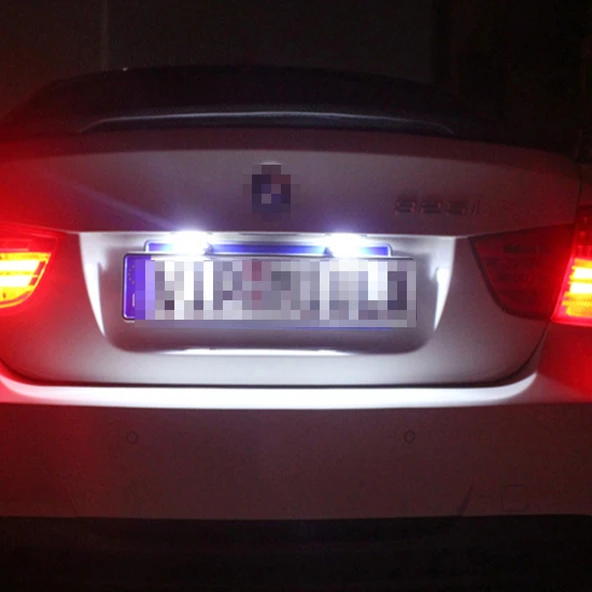 Toyota İçin 2 Adet Plaka Lambası 18 SMD-3528 LED 2W 120LM 6000K Beyaz Işık - 7