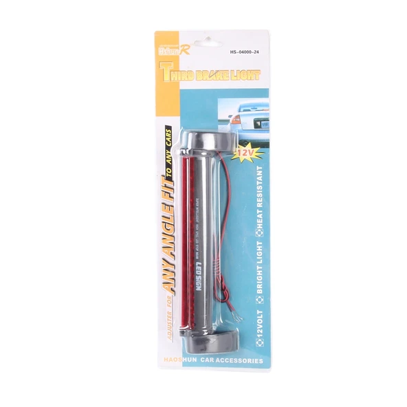 24 LED Kırmızı Araç Üçüncü Fren Lambası 12V 80cm Kablo - 6