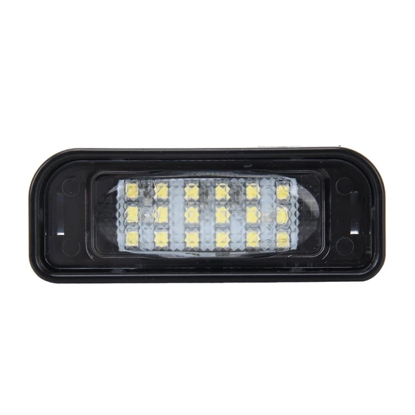 Mercedes Benz W220 Uyumlu 2 Parça Plaka Lambası 18 SMD 3528 LED Canbus Beyaz Işık 2W 120LM 6000K DC12V - 4