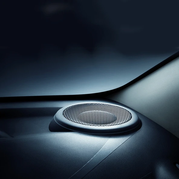 5 İnç Metal Mesh Siyah Yuvarlak Delikli Subwoofer Hoparlör Koruyucu Kapağı Sabit Tutuculu - 6