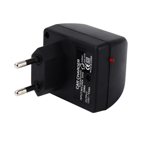 Araç Güç İnvertörü 90-240V AC den 12V DC ye 600mA EU Fişli - 4