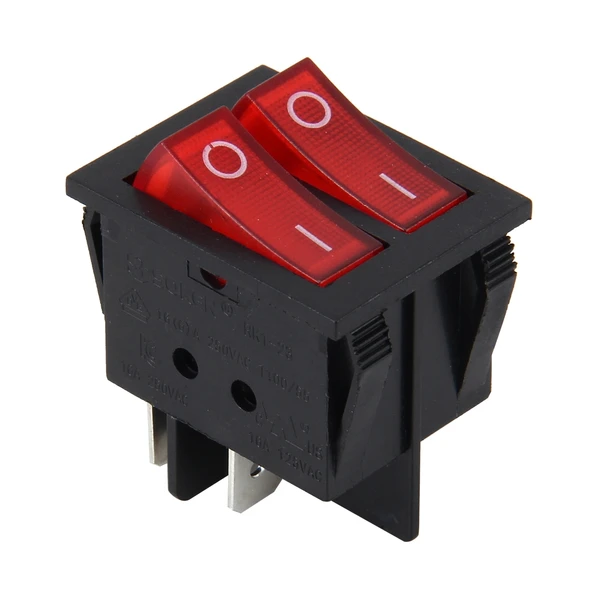 Araç Kamyon Tekne 4 Pin Su Geçirmez Anahtarlı Işık Anahtarı 12 24V Çift Kontrol Butonlu - 2