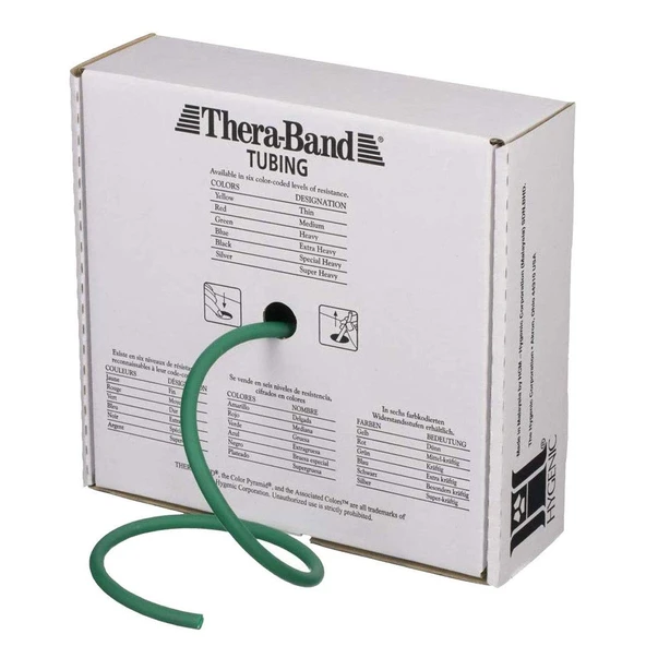 THERABAND TUBİNG DİRENÇ LASTİĞİ 1,5 METRE YEŞİL - 5