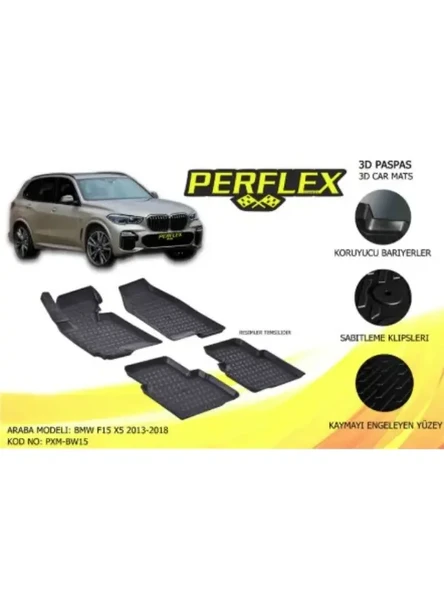PASPAS 3D HAVUZLU X-MAT BMW  F15  X5 2013-2018