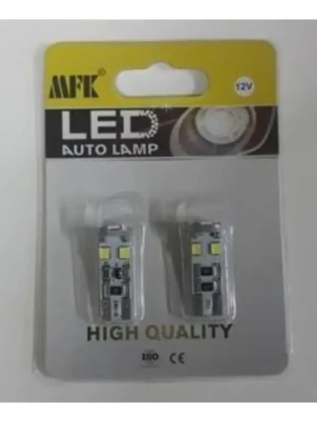 PARK AMPULU T10 8 SMD LEDLI CANBUS BEYAZ 12V IKILI PAKET FIYATI DIPSIZ