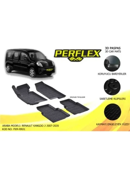 PASPAS 3D HAVUZLU X-MAT KANGOO 2 2007-2020