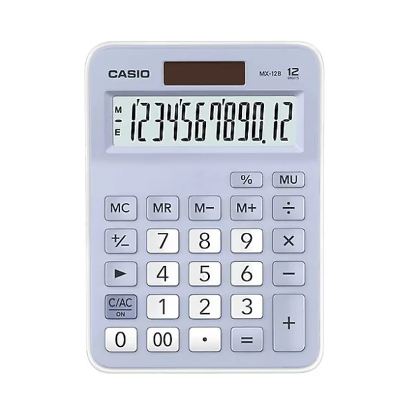 Casio MX-12B-LB Mavi Masaüstü Hesap Makinesi