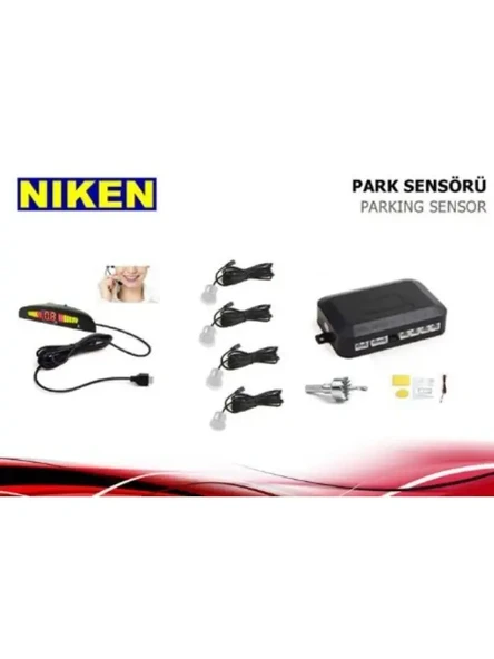 PARK SENSORU LED EKRAN VE TURKCE UYARI GRI