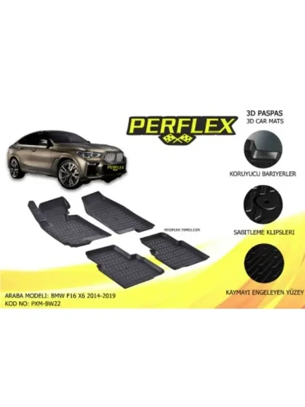 PASPAS 3D HAVUZLU X-MAT BMW F16  X6 2014-2019