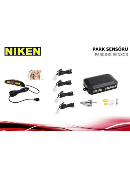 PARK SENSORU LED EKRAN VE TURKCE UYARI BEYAZ