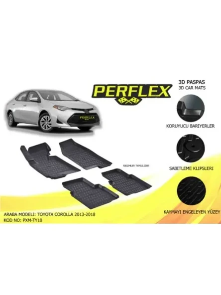 PASPAS 3D HAVUZLU X-MAT TOYOTA COROLLA 2013-2018