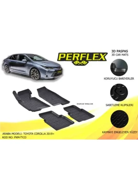 PASPAS 3D HAVUZLU X-MAT TOYOTA COROLLA 2019-