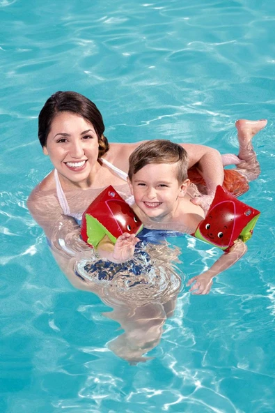 Şişme Deniz Havuz Kolluk 3-6 Yaş Meyve Desenli Çocuk Yüzme Kolluğu 19-30 Kg - 2