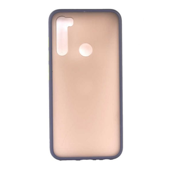Xiaomi Redmi Note 8 Kılıf Zore Fri Mat Yüzey Renkli Kenar Kılıf