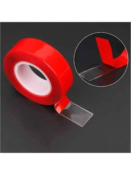Homix Dayanıklı Akrilik Çift Taraflı Yapışkanlı Taşıma Jel Bandı   (1.8 cm x 3 metre)