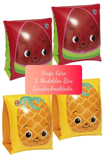 Şişme Deniz Havuz Kolluk 3-6 Yaş Meyve Desenli Çocuk Yüzme Kolluğu 19-30 Kg - 5