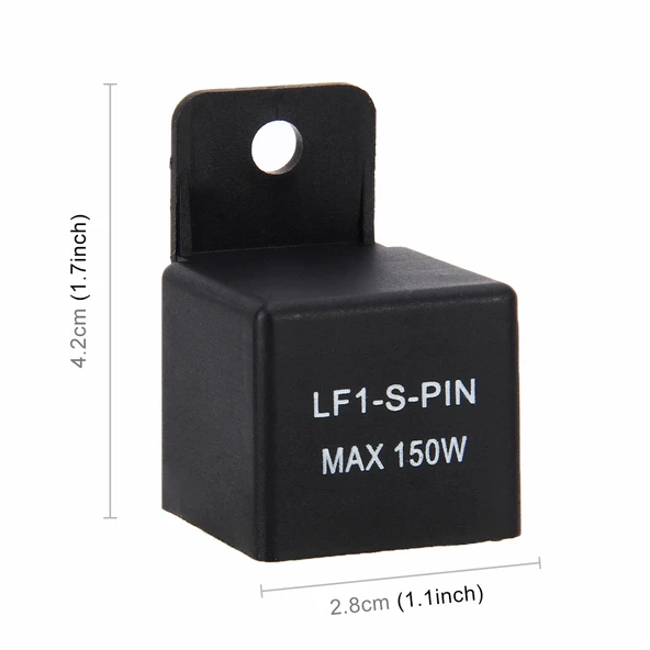 Evrensel 2 Pin Motosiklet LED Sinyal Flaşör Rölesi Hız Kontrolü Hyper Flash - 3