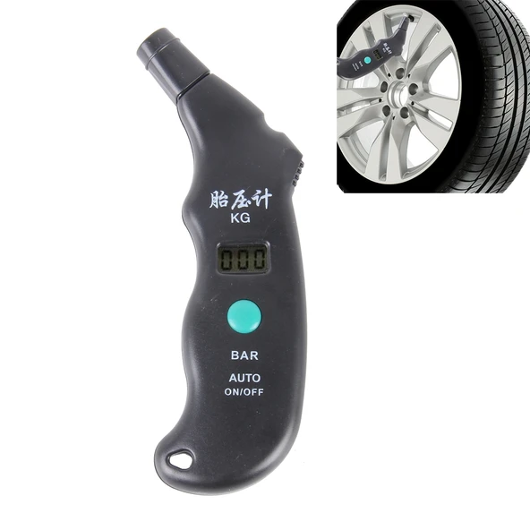 ROSH 86015 Dijital Lastik Basınç Ölçer LCD Ekranlı 0.1-10G Basınç Aralığı