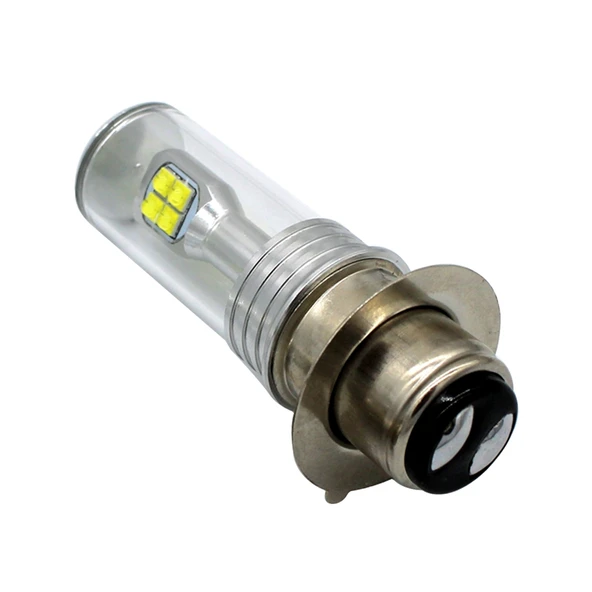 Motosiklet Farı 750LM 6000K Beyaz H6M P15D 40W 8 LED Ampul DC 12-24V - 4