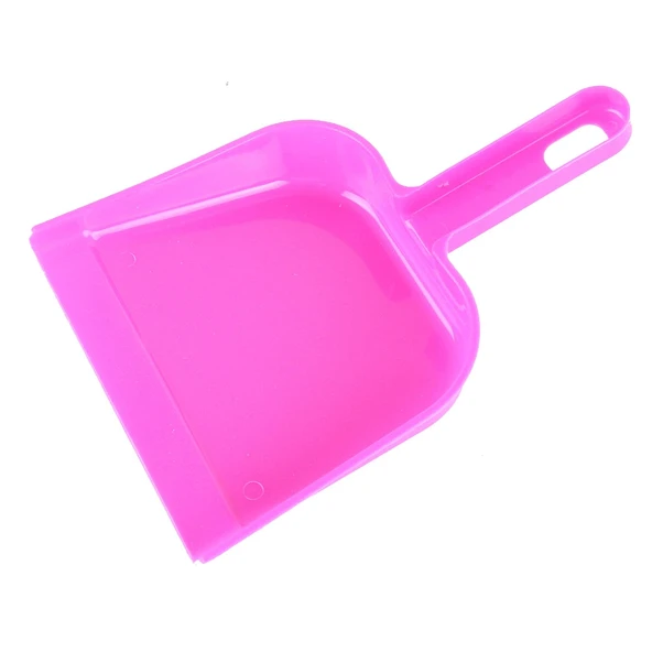 Mini Masaüstü Araba Klavye Temizleme Fırçası Küçük Süpürge ve Kürek Seti Magenta - 3