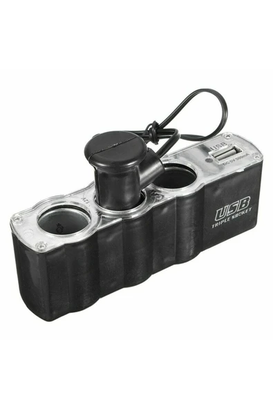 Drs Tuning Tiger Marketing Oto Çakmaklık Çoğaltıcı 3xusb'li Çakmak Soketi / Icca45 - 3