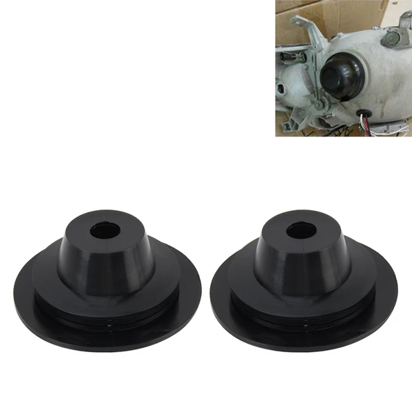 2 Adet Evrensel Araba LED Far HID Xenon Lamba Silikon Toz Kapağı H1 H3 H7 H11 H8 9005 9006 Uyumlu