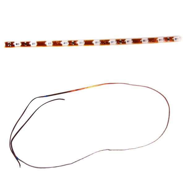 5 Parça 45 LED 3528 SMD Su Geçirmez Esnek Araba Şerit Işığı Yeşil 12V 90cm - 3