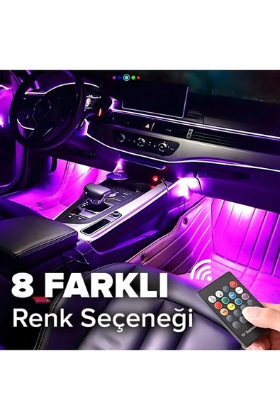 Extra Marketing Massey-Ferguson 6255 Uyumlu 12 Ledli Ayak Altı Sese Duyarlı Led - 2