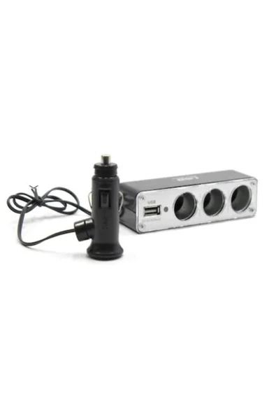 Z-TEK Tiger Marketing Araba Araç Oto Çakmak Çoklayıcı Çoğaltıcı Soketi Usb Çakmaklık - 1