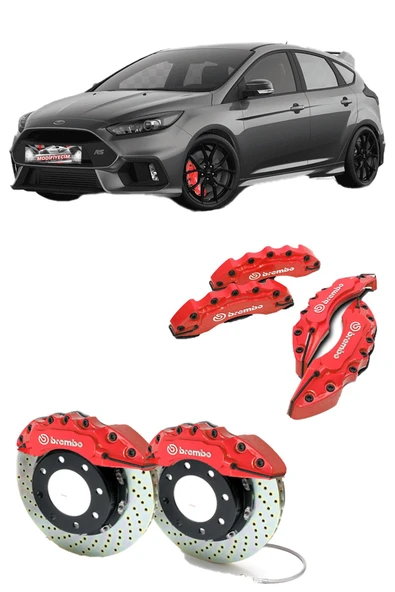 Brembo Kaliper Kapağı 4'lü Set Kırmızı - 4