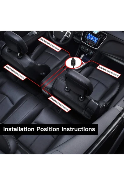 kepmorpho Bmw X5 Uyumlu Sese Duyarlı Ayak Altı Led Aydınlatma Kumandalı RGB - Resim 6