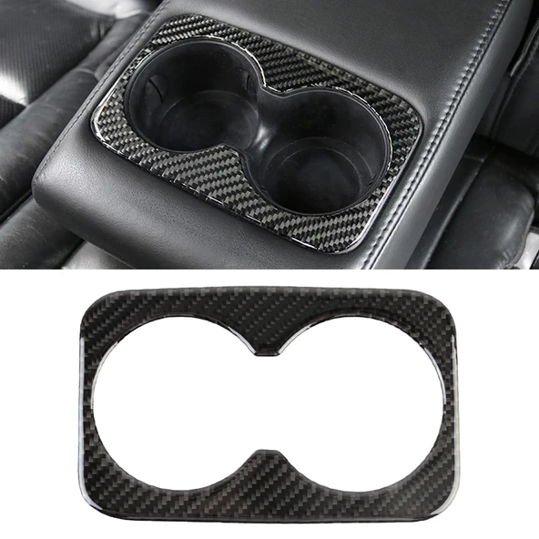 Jeep Grand Cherokee 2011 2018 Karbon Fiber Su Bardak Dekoratif Sticker