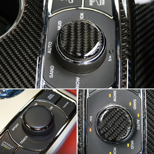 Jeep Grand Cherokee 2014 2018 Su Bardagi Dondurme Tus Paneli Karbon Fiber Dekoratif Cikartma - 6