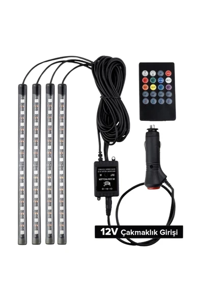 Extra Marketing Massey-Ferguson 6245 Uyumlu 12 Ledli Ayak Altı Sese Duyarlı Led - 3